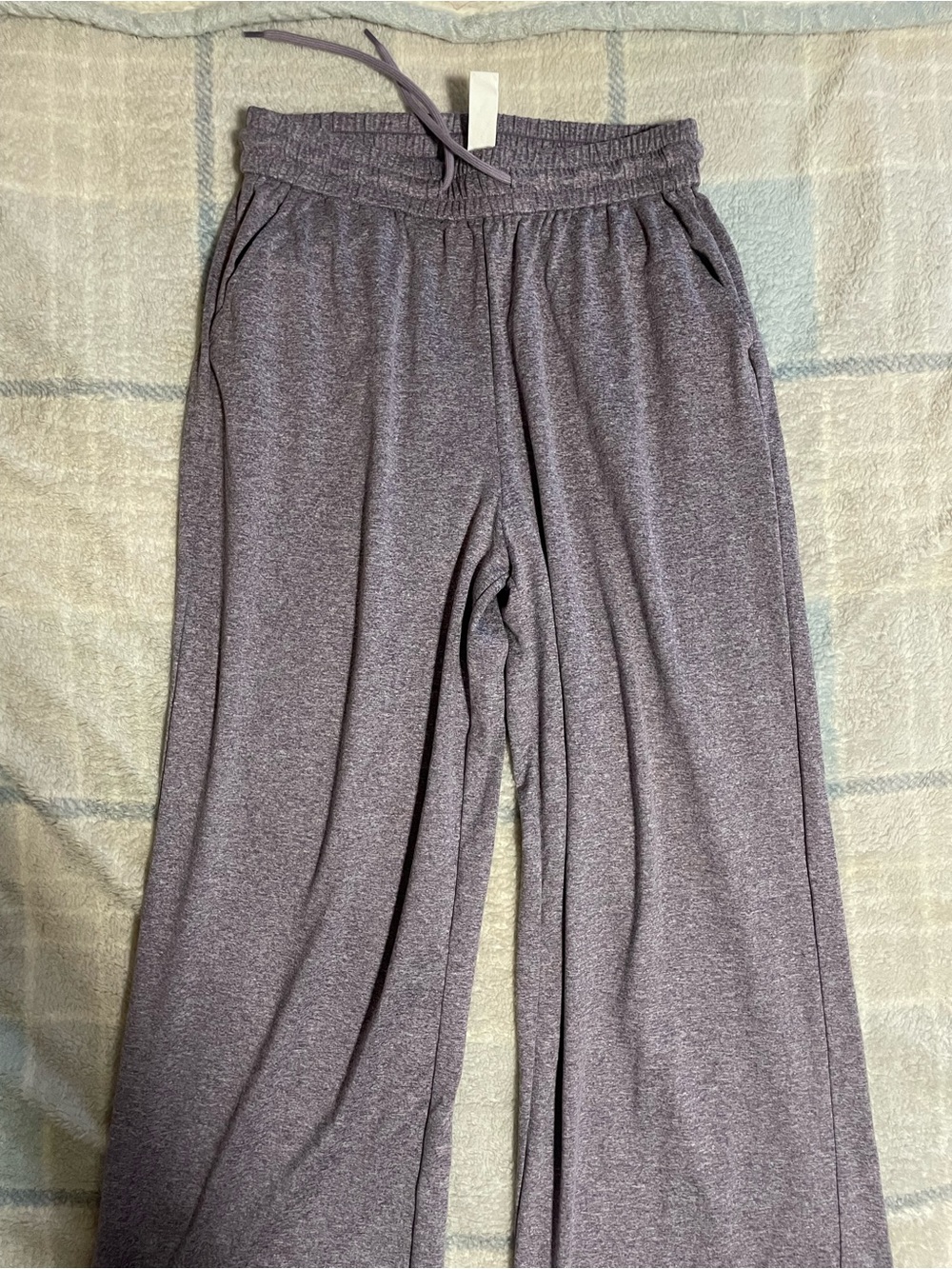 HALARA Heather Lavender Wide-Leg Sweats NWOT